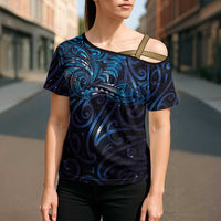 New Zealand New Year-Matariki Cross Shoulder Shirt Aotearoa Maori Tattoo Galaxy Sky