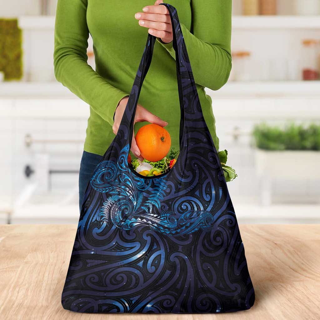New Zealand New Year-Matariki Grocery Bag Aotearoa Maori Tattoo Galaxy Sky