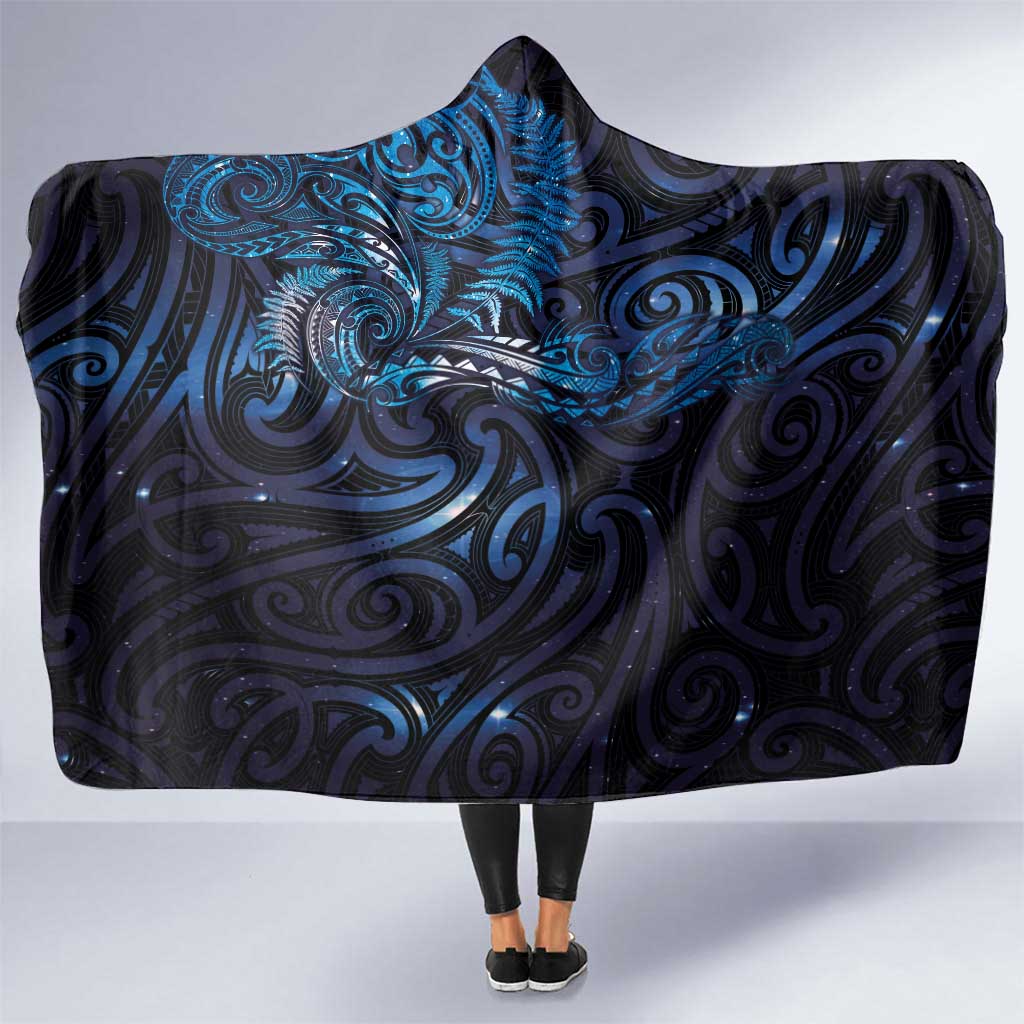 New Zealand New Year-Matariki Hooded Blanket Aotearoa Maori Tattoo Galaxy Sky