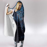 New Zealand New Year-Matariki Hooded Blanket Aotearoa Maori Tattoo Galaxy Sky