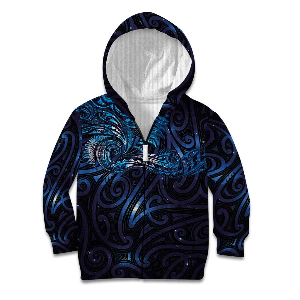 New Zealand New Year-Matariki Kid Hoodie Aotearoa Maori Tattoo Galaxy Sky