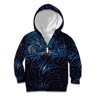 New Zealand New Year-Matariki Kid Hoodie Aotearoa Maori Tattoo Galaxy Sky