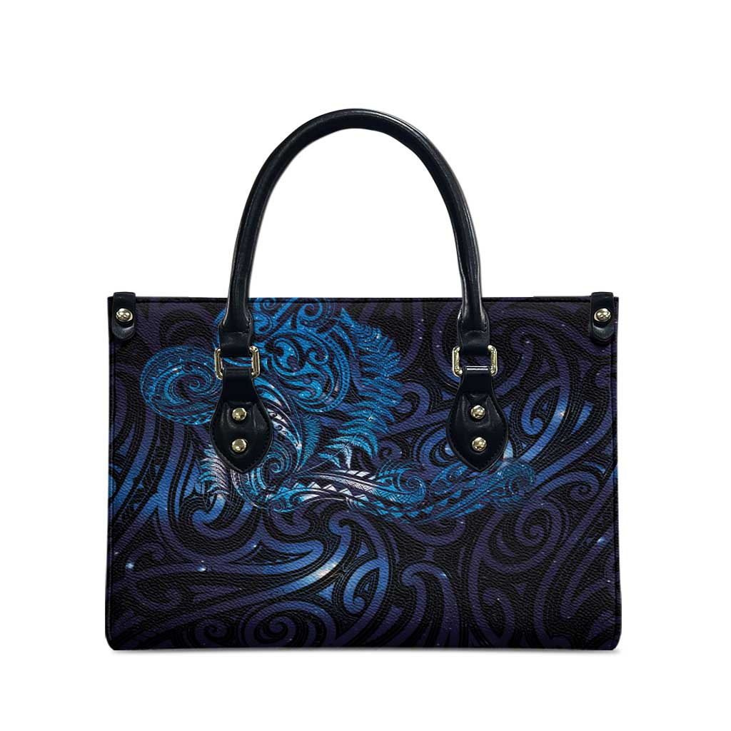 New Zealand New Year-Matariki Leather Bag Aotearoa Maori Tattoo Galaxy Sky