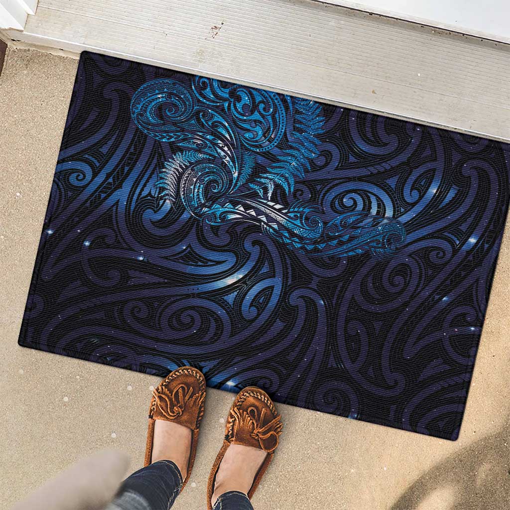 New Zealand New Year-Matariki Rubber Doormat Aotearoa Maori Tattoo Galaxy Sky LT03 - Polynesian Pride