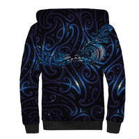 New Zealand New Year-Matariki Sherpa Hoodie Aotearoa Maori Tattoo Galaxy Sky