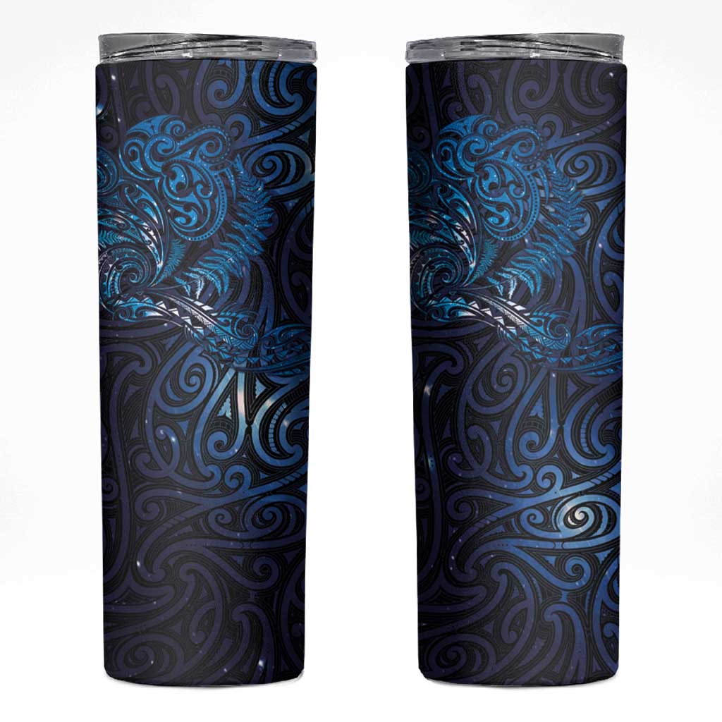 New Zealand New Year-Matariki Skinny Tumbler Aotearoa Maori Tattoo Galaxy Sky LT03 Multicolor - Polynesian Pride