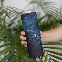 New Zealand New Year-Matariki Skinny Tumbler Aotearoa Maori Tattoo Galaxy Sky LT03 - Polynesian Pride