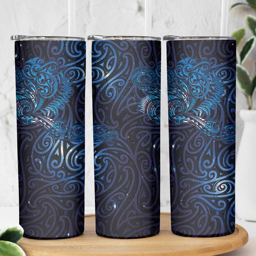 New Zealand New Year-Matariki Skinny Tumbler Aotearoa Maori Tattoo Galaxy Sky LT03 - Polynesian Pride