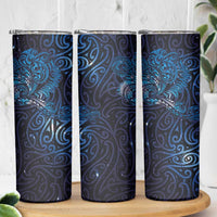 New Zealand New Year-Matariki Skinny Tumbler Aotearoa Maori Tattoo Galaxy Sky LT03 - Polynesian Pride