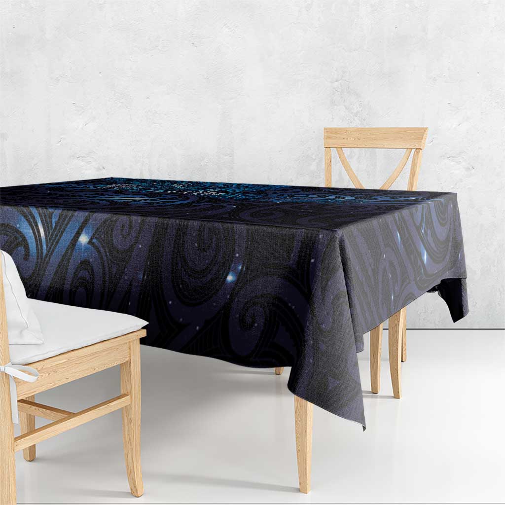 New Zealand New Year-Matariki Tablecloth Aotearoa Maori Tattoo Galaxy Sky