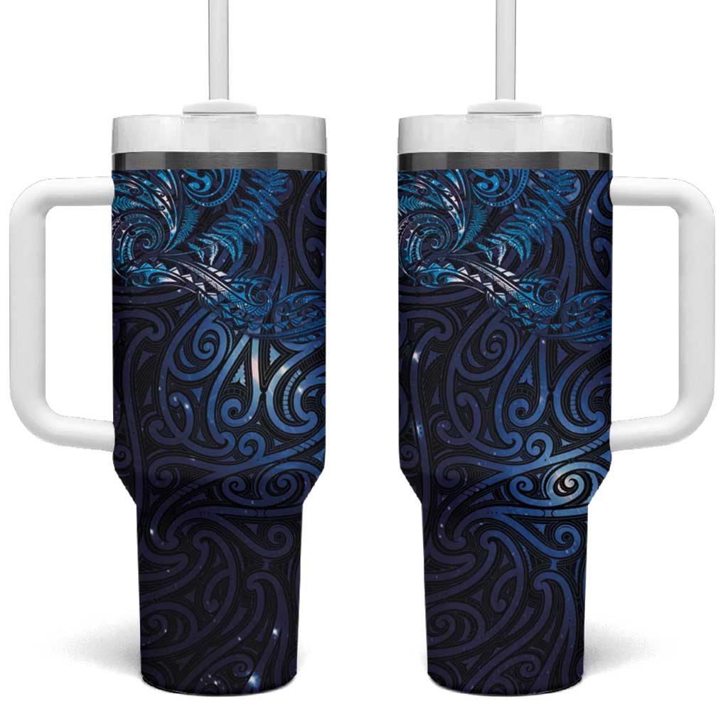 New Zealand New Year-Matariki Tumbler With Handle Aotearoa Maori Tattoo Galaxy Sky LT03 One Size: 40 oz Multicolor - Polynesian Pride