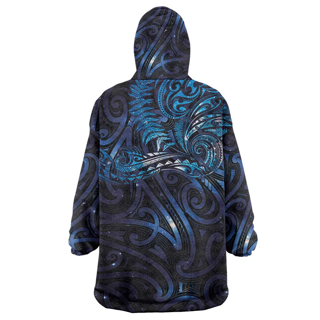 New Zealand New Year-Matariki Wearable Blanket Hoodie Aotearoa Maori Tattoo Galaxy Sky