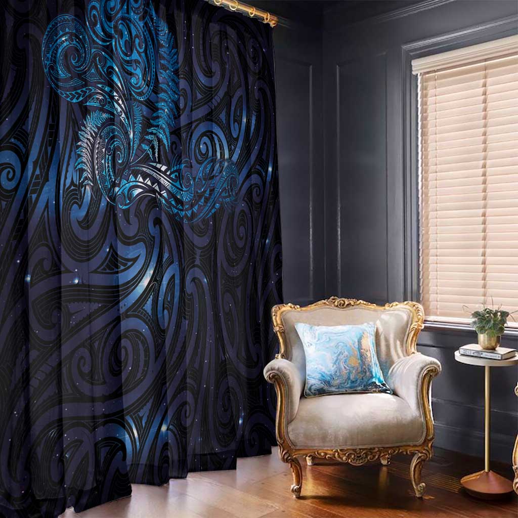 New Zealand New Year-Matariki Window Curtain Aotearoa Maori Tattoo Galaxy Sky LT03 - Polynesian Pride