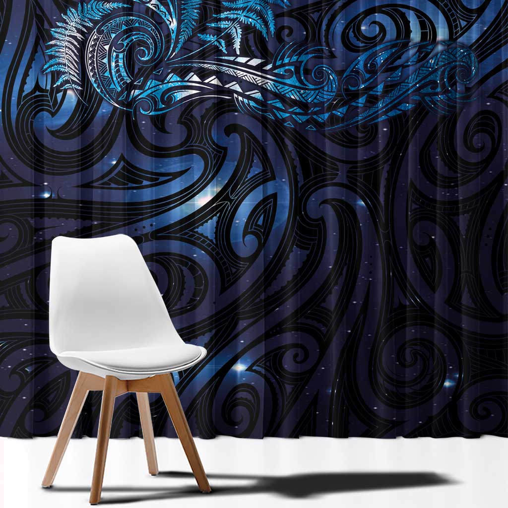 New Zealand New Year-Matariki Window Curtain Aotearoa Maori Tattoo Galaxy Sky LT03 - Polynesian Pride