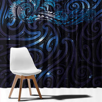 New Zealand New Year-Matariki Window Curtain Aotearoa Maori Tattoo Galaxy Sky LT03 - Polynesian Pride