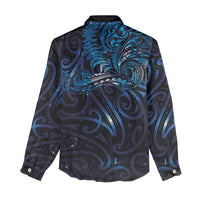 New Zealand New Year-Matariki Women Casual Shirt Aotearoa Maori Tattoo Galaxy Sky