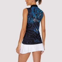 New Zealand New Year-Matariki Women Sleeveless Polo Shirt Aotearoa Maori Tattoo Galaxy Sky
