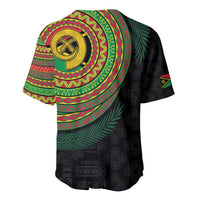 Vanuatu Tribal Tattoo with Namele Leaves Baseball Jersey