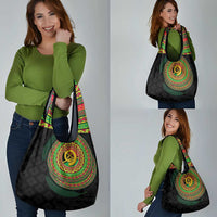 Vanuatu Tribal Tattoo with Namele Leaves Grocery Bag