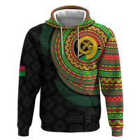 Vanuatu Tribal Tattoo with Namele Leaves Hoodie