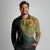 Vanuatu Tribal Tattoo with Namele Leaves Long Sleeve Polo Shirt
