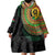 Vanuatu Tribal Tattoo with Namele Leaves Wearable Blanket Hoodie