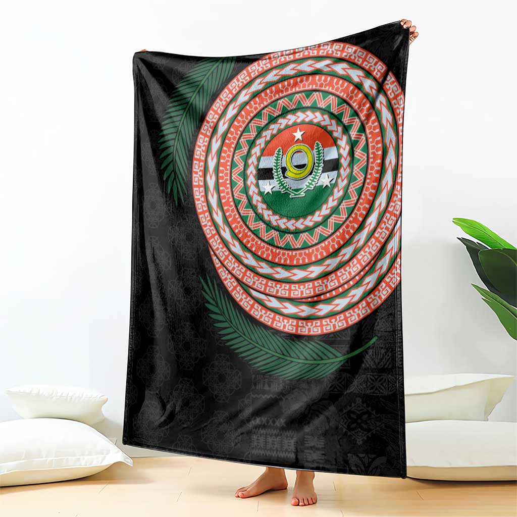 Penama Tribal Tattoo with Namele Leaves Blanket