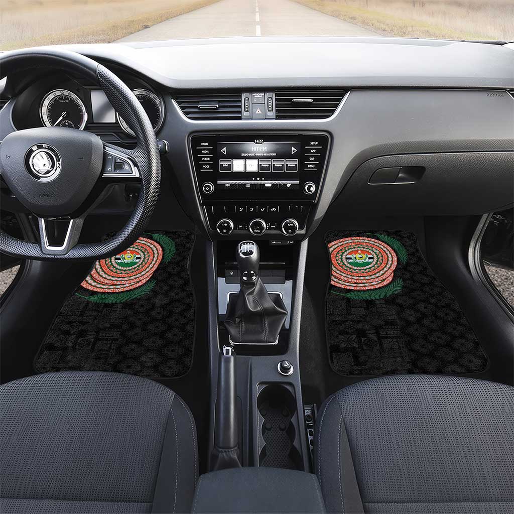 Penama Tribal Tattoo with Namele Leaves Car Mats