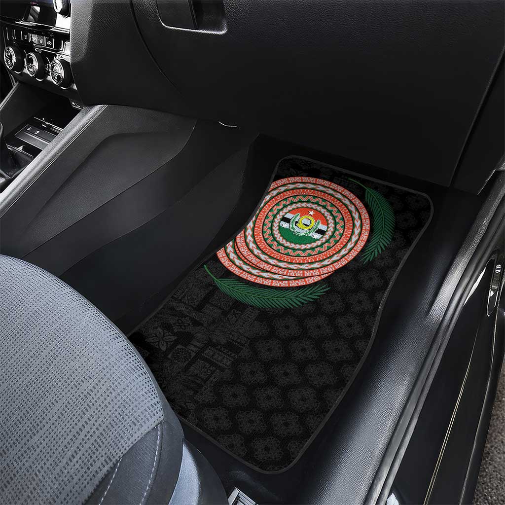 Penama Tribal Tattoo with Namele Leaves Car Mats