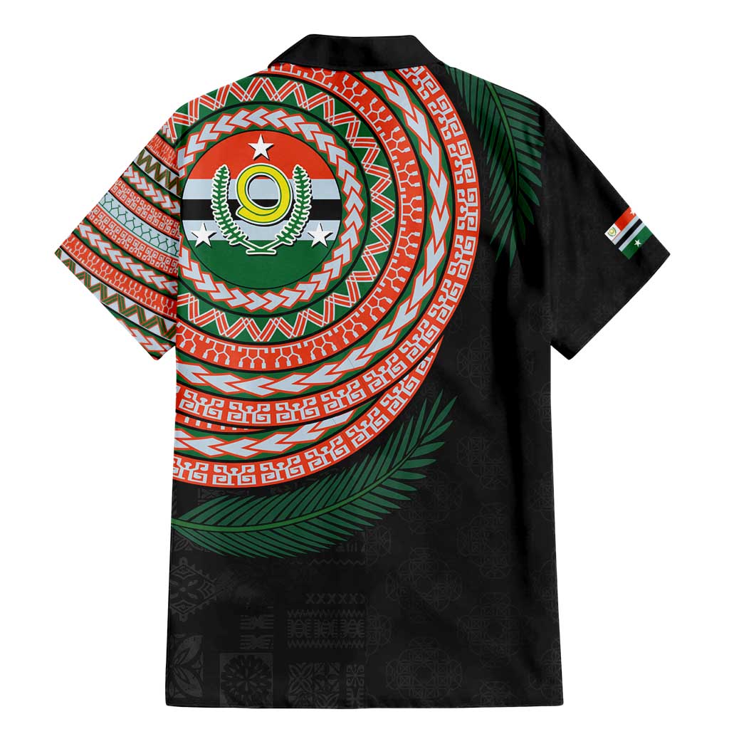 Penama Tribal Tattoo with Namele Leaves Family Matching Mermaid Dress and Hawaiian Shirt