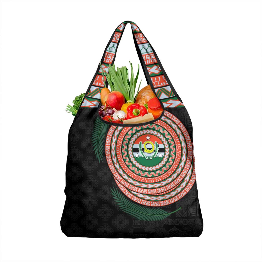 Penama Tribal Tattoo with Namele Leaves Grocery Bag