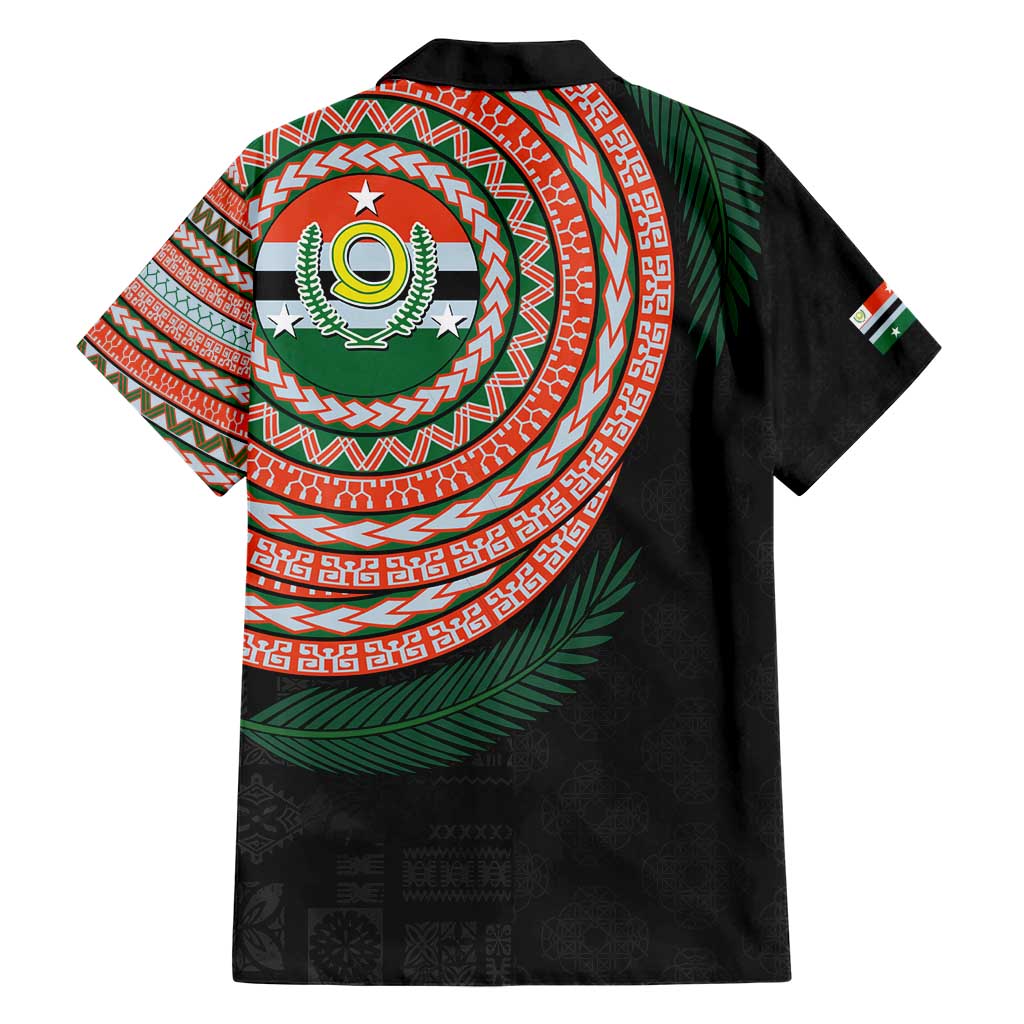 Penama Tribal Tattoo with Namele Leaves Hawaiian Shirt