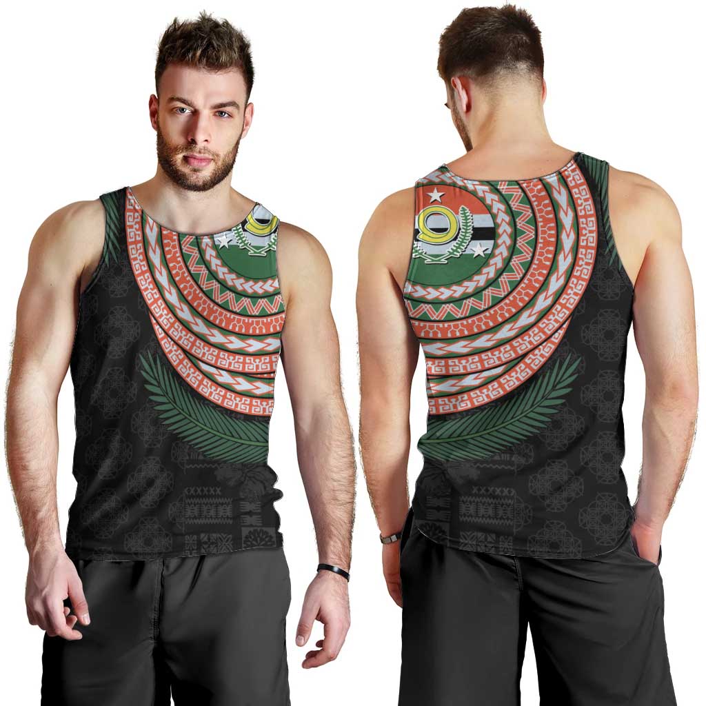 Penama Tribal Tattoo with Namele Leaves Men Tank Top