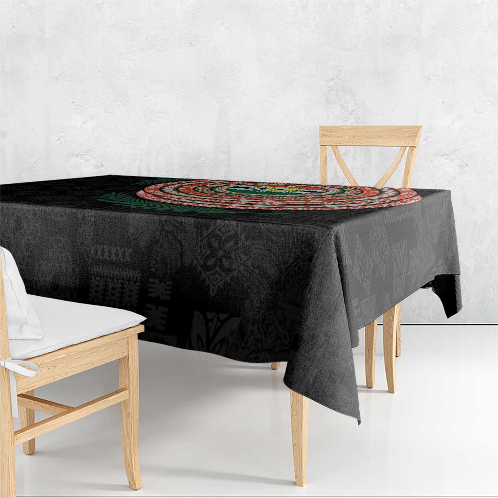 Penama Tribal Tattoo with Namele Leaves Tablecloth