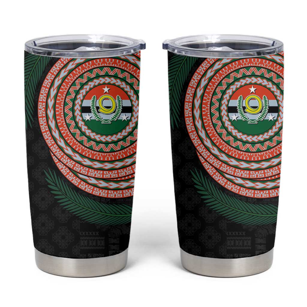 Penama Tribal Tattoo with Namele Leaves Tumbler Cup