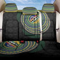 Torba Tribal Tattoo with Namele Leaves Back Car Seat Cover