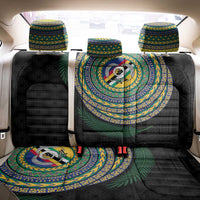 Torba Tribal Tattoo with Namele Leaves Back Car Seat Cover