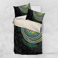 Torba Tribal Tattoo with Namele Leaves Bedding Set
