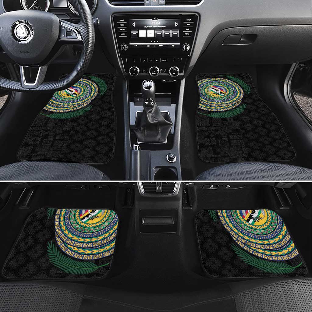 Torba Tribal Tattoo with Namele Leaves Car Mats
