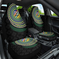 Torba Tribal Tattoo with Namele Leaves Car Seat Cover