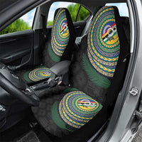 Torba Tribal Tattoo with Namele Leaves Car Seat Cover