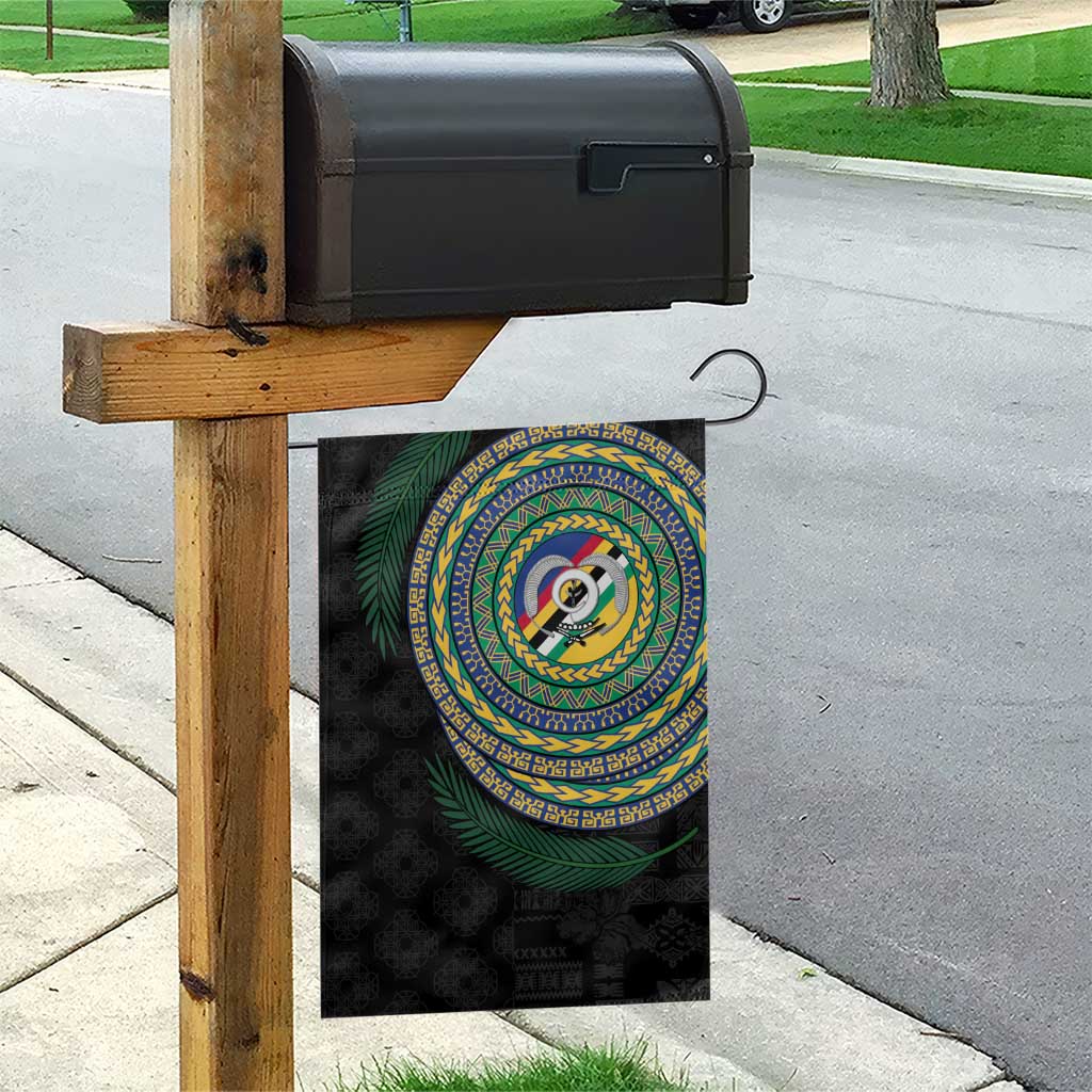 Torba Tribal Tattoo with Namele Leaves Garden Flag