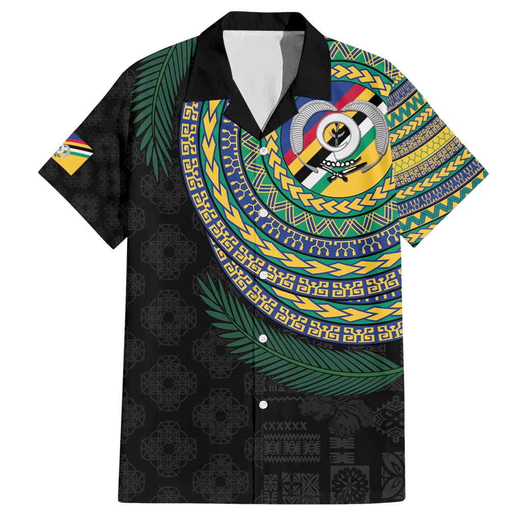 Torba Tribal Tattoo with Namele Leaves Hawaiian Shirt