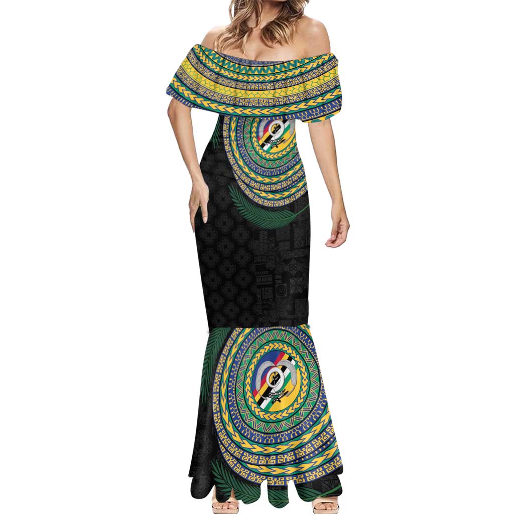 Torba Tribal Tattoo with Namele Leaves Mermaid Dress