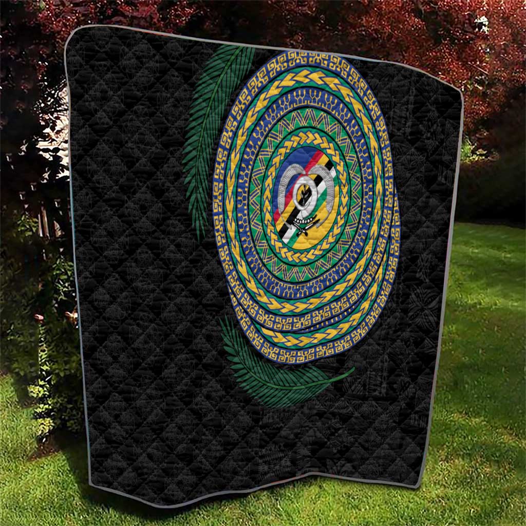 Torba Tribal Tattoo with Namele Leaves Quilt