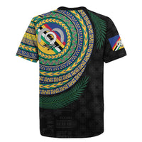 Torba Tribal Tattoo with Namele Leaves Rugby Jersey