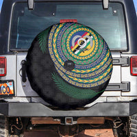 Torba Tribal Tattoo with Namele Leaves Spare Tire Cover