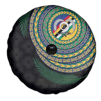 Torba Tribal Tattoo with Namele Leaves Spare Tire Cover