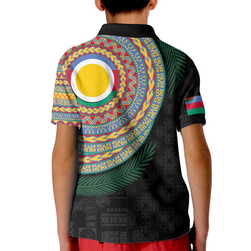 Shefa Tribal Tattoo with Namele Leaves Kid Polo Shirt LT03 - Polynesian Pride