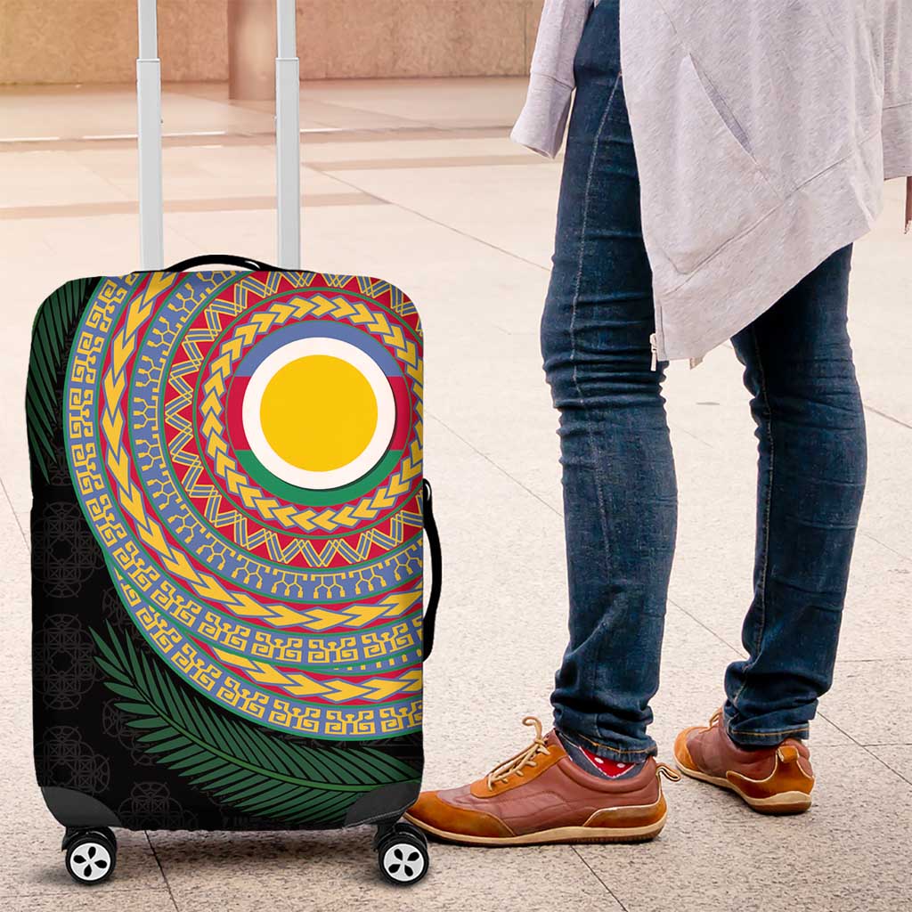Shefa Tribal Tattoo with Namele Leaves Luggage Cover
